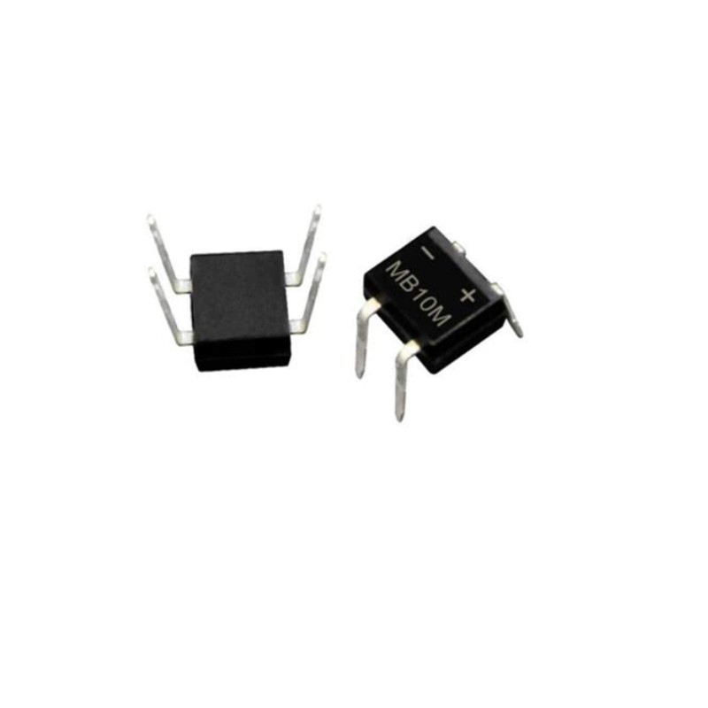 YFFSFDC 100pcs 0.5A 1000V MB10M Bridge Diode Rectifier Anti-Backflow Diode