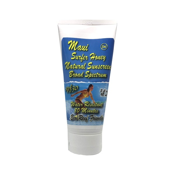 Maui Surfer Honey All Natural Sunscreen Lotion SPF 30 Reef