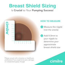 Cimilre 32MM Breast Shields, Spare & Replacement Breast Shields for The Cimilre Breast Pump, Comfortable Breast Pump Parts for Nursing Moms, 32MM Shields (Set of 2)