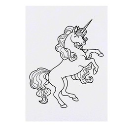 'Beautiful Unicorn' Temporary Tattoo - Water Resistant, Skin-Safe, Non-Toxic Transfer (TO00081529)