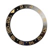 Ceramic Watch Bezel Ring Black Base Gold Digit Watch Bezel