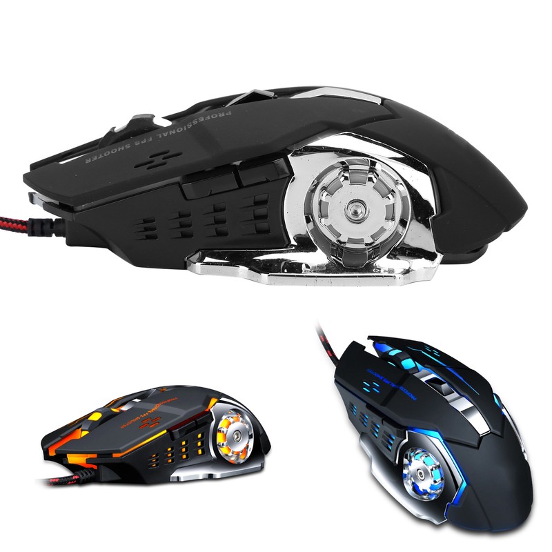Gaming Mouse Wired LED Luminous 3200 DPI Home Office Universal