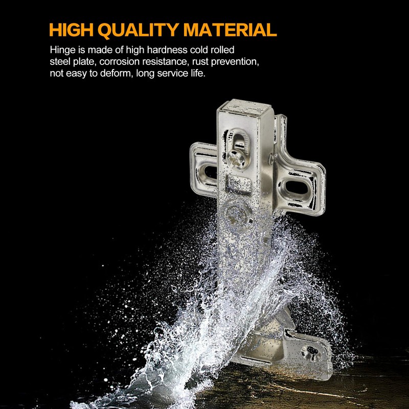 Jeinbuil Set of 4 Cabinet Hinges 105° Corner Stop Door