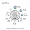 Beadsland 1440 pieces flat back rhinestones, nail crystals rhinestones for