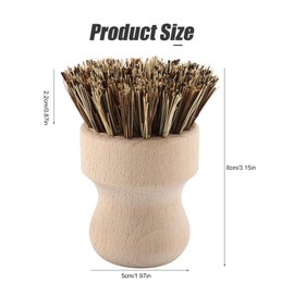 Pot Sink Washing Brush Cup Brush Scrubber Cleaning Brush for Kitchen Household