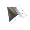 304 Brushed Stainless Steel Corner Guards, Protective Angles, 48" Long
