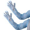 UUYYEO 50 Pcs Long Plastic Gloves Field Dressing Gloves Shoulder