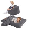 COMAX Kids Bean Bag Chair Turn into Beanbag Bed, Toddler