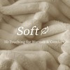 BEDELITE Fuzzy Throw Blanket for Couch - Beige Fluffy Cozy
