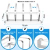 Chunful Adjustable Vertical Laptop Stand for Desk, Acrylic 4 Slot