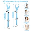 JIMEJV 2 Pack Dog Doorbells, Pet Training Bells for Go