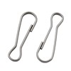 LYECUN 12Pcs Flag Pole Clip Snap Hooks, 304 Stainless Steel