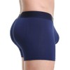 BRODDLE Men's Butt Padded Underwear Breathable Microfiber Modal Trunks Navy