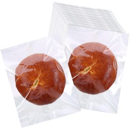 Prembag - 100 bolsas transparentes para galletas de 5 x 7 pulgadas con sello, bolsas transparentes de sellado térmico para galletas, bolsa pequeña para panadería, borde ondulado