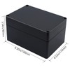 Otdorpatio Project Box IP65 Waterproof Junction Box ABS Plastic Black