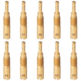 Pilot Jet Keihin Jetsetmoto Ape, APE 10 Sizes (28X5), Ape 50, Ape 100, XR50 Motard, Etc. Motorcycle #35#37#38#40#42#45#48#50#50#50#55 Slow Pilot Jet Carburetor Setting tmr vm