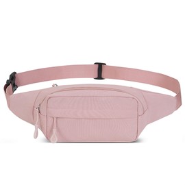 Waist Pack with Water Bottle Holder, Lightweight Fanny Pack Waist Bag with Adjustable Strap Belt for Hiking Running Walking Cycling Dog Outdoor Travel