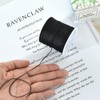 TONIFUL 1mm x 100 Yards Black Nylon Cord Satin String