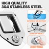 Lonffery Truck Tool Box Latch Stainless Steel Toolbox Paddle Lock