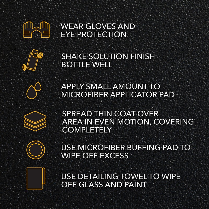 Solution Finish - Black Plastic & Vinyl Trim Restorer -
