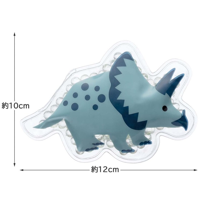 Skater CLB1-A Ice Pack Bead Dinosaurus Tricera, Diameter 3.9 inches