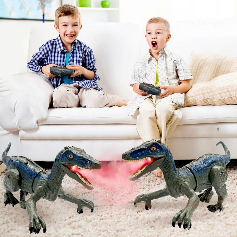 Remote Control Velociraptor, Dinosaur Toy for Kids 4-12