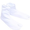 KYOETSU Men’s Japanese Socks (Tabi), Toray Stretch, White Socks with