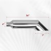 FGJQEFG 4 Inch Inlet 7 Inch Outlet Polished Stainless Steel