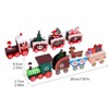 2 Pcs Christmas Wooden Train Mini Wooden Christmas Train Christmas