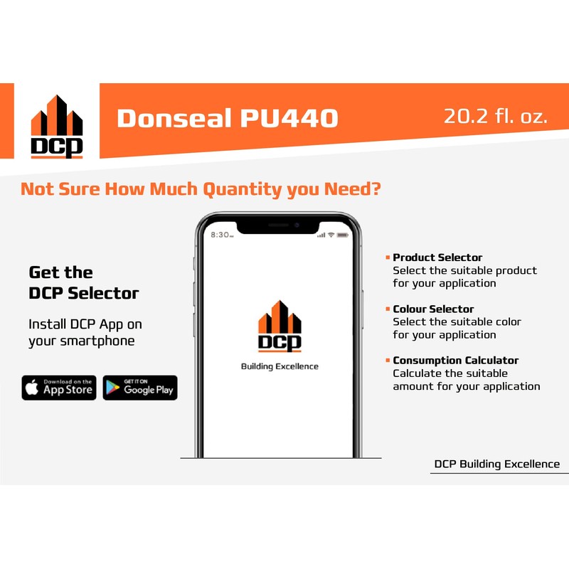 DCP Donseal PU440 Polyurethane Sealant for Concrete, Sidewalk 2 Pack