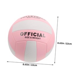 GRIRIW Soft Indoor Volleyball for Sports Training Competitions Durable Resilient Volleyball Precision Engineered for Exceptional Control Suitable for Adults Teens for Indoor Games Outdoor