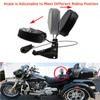 HCmotorku Adjustable Driver Backrest with Mounting Kit Compatible with Harley