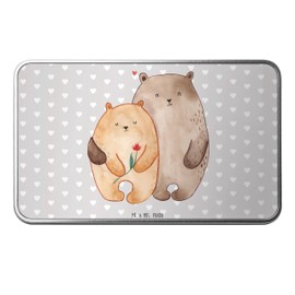 Mr. & Mrs. Panda Metal Tin Rectangular Bear Love – Gift, Girlfriend, Flower, Tin, Tin Box, Boyfriend, Partner, Cuddling, Container, Wedding Anniversary, Gift Girlfriend, Sending Box