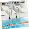 Operitacx Heavy-duty Black Fence Flange Metal Post 52mm Base Inner