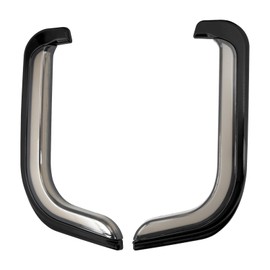 Motorcycle Lower Fairing Lights with LED Accent Turn Signals Running Lights Compatible with Harley Touring Electra Glide Street Glide Road Glide Tri Glide 2006-2013 (Smoke)