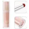 Brillo Labial Gelatinoso Rosa de Alto Brillo, Hidratante