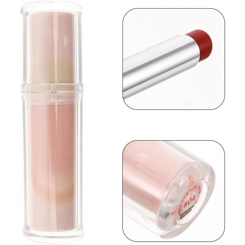 Brillo Labial Gelatinoso Rosa de Alto Brillo, Hidratante