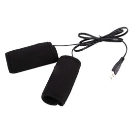 Motorcycle Grip Warmer Sleeves - Fast Heating USB Heated Grip Covers - Black Grip Warmer Sleeves, Ultra-Thin Hand Grip Warmer for Sportbike