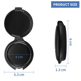 SAYEEC Fingerprint Ink Pad, Thumbprint Ink Pad for Office Notary Supplies Identification Security ID Fingerprint Cards, Law Enforcement Fingerprint Kit Black Thumb Print Ink Pad Stamp Pad (4 Pack)