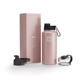 IRON °FLASK 32 oz. Wide Mouth Bottle - ROSE GOLD - Stainless Steel