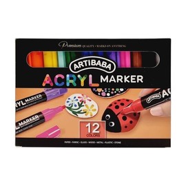 (Hottracks) Artibaba Acrylic Markers 12 Colors / (핫트랙스)아티바바 아크릴마카 12색