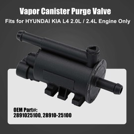 LEVANLIGHT EVAP Vapor Canister Purge Valve Solenoid Compatible with Hyundai Santa Fe Sonata Kia Optima Sorento L4 2.0L 2.4L, Replace# 28910-25100 911-676 2M1281