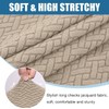 Smiry Waterproof Couch Cushion Covers, Stretch Jacquard Thick Sofa Cushion