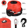 3/8" x 92ft Synthetic Winch Rope, 26500lbs Winch Rope Cable