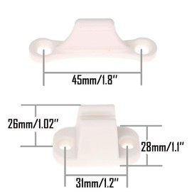 Norhogo 1 x T-shaped door holder, door catch for caravan and motorhome, door lock, white