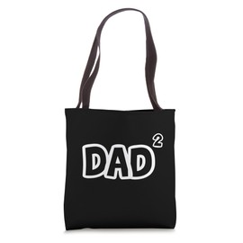 Dad Hoch 2 - Double Dad Twins Dad with Two Children Tote Bag