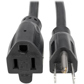 Tripp Lite Heavy-Duty Power Extension Cord 15A, 14AWG (NEMA 5-15P to NEMA 5-15R) 6-ft.(P024-006) Black
