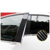 BOLTRY Automobile Carbon Fiber Print Chrome Door Window Pillar Post