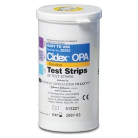 PT# 20392 PT# # 20392- Disinfectant Strip OPA Cidex Testing 60/bt by, J&J Advanced Sterilization
