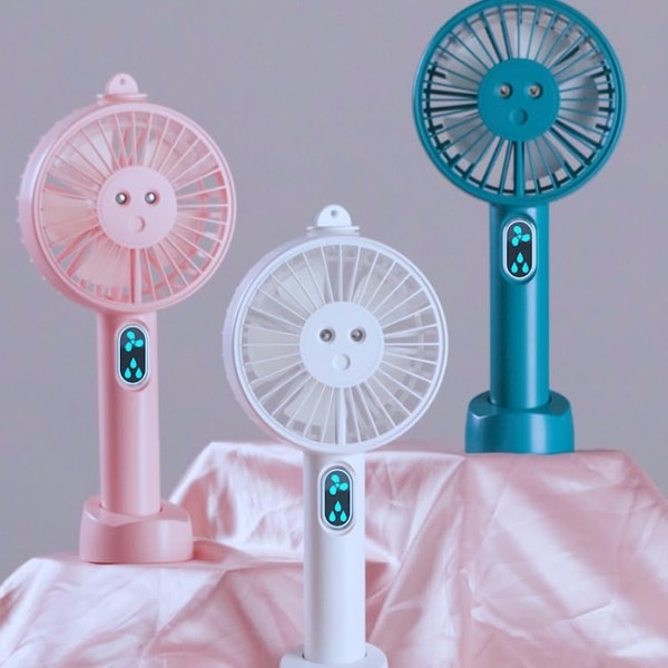 SPRAY FAN Portable Handheld Fan with Mist Spray, 3 Speeds,